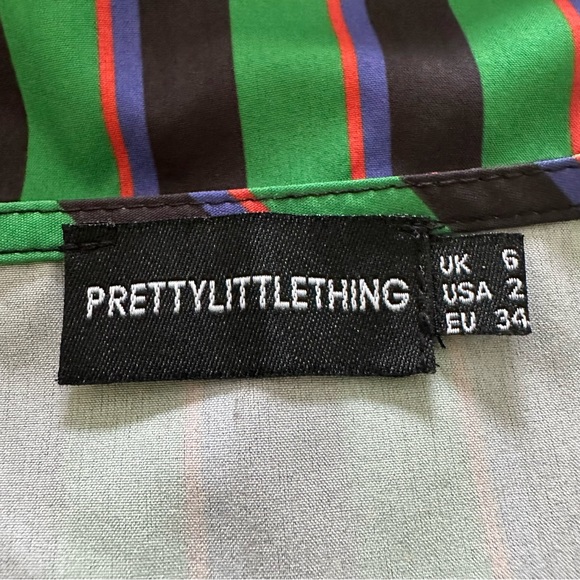 PRETTY LITTLE THING - Size 2 Spaghetti Strap Silky Feel Dress - Picture 15 of 15